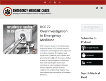 Tablet Screenshot of emergencymedicinecases.com